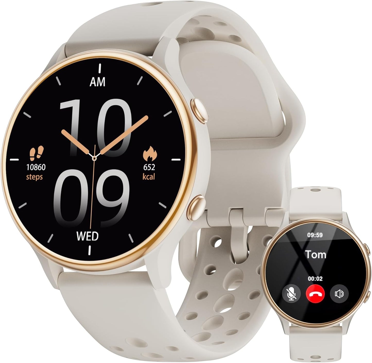 Smart Watch for Women & Men – Fitness Tracker with Heart Rate & SpO2 Monitor, IP67 Waterproof Activity Tracker, Step Counter, Sleep Monitor, Smart Notifications – Compatible with Android & iPhone (Gray)