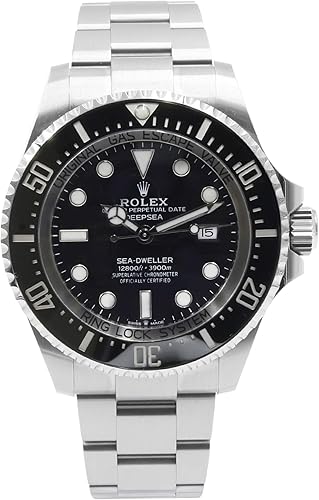 Rolex Deepsea Black Dial Automatic Watch – Stainless Steel Oyster Perfection