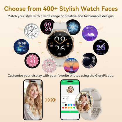 Smart Watch for Women & Men – Fitness Tracker with Heart Rate & SpO2 Monitor, IP67 Waterproof Activity Tracker, Step Counter, Sleep Monitor, Smart Notifications – Compatible with Android & iPhone (Gray)